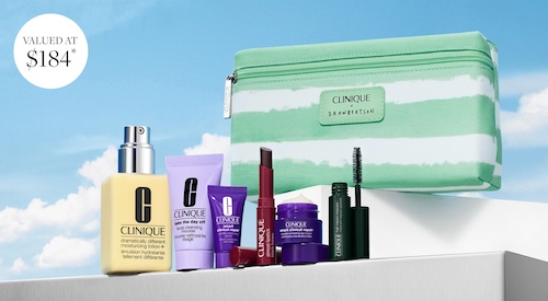 David Jones：Clinique 倩碧品牌化妆品购物满$75 – 送大礼包一份！
