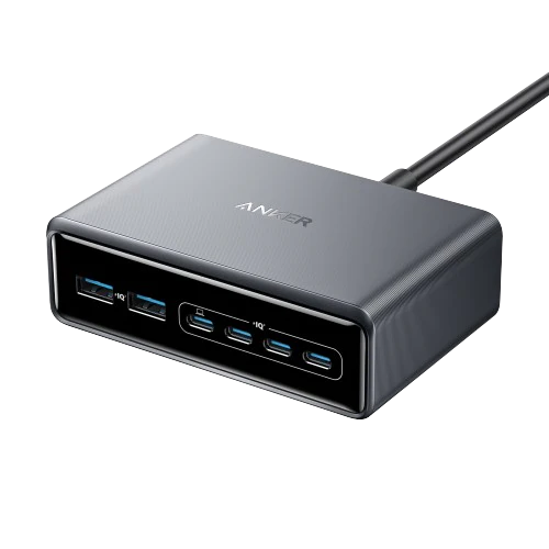 安克 Anker Prime Charger (200W, 6-Port, GaN) 6口氮化镓桌面充电器 – 8折优惠！