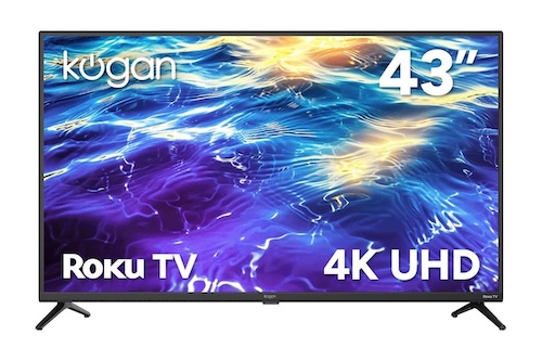 Kogan 43英寸 LED 4K Smart Roku TV – R95T 智能电视 – 4折优惠！