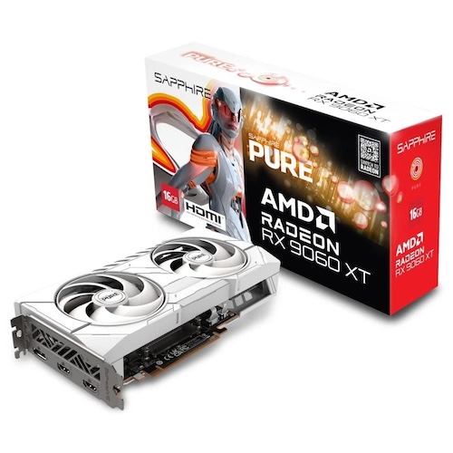 Sapphire Pure Radeon RX 9060 XT GAMING OC 16GB ARGB GDDR6 游戏独立显卡 – 8折优惠！