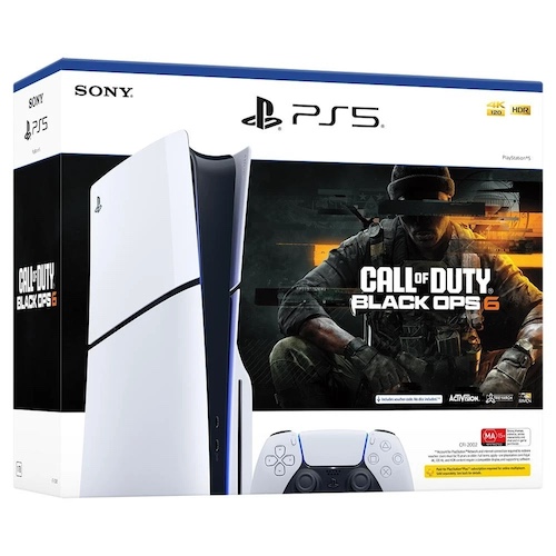 索尼 PlayStation 5 (Slim) Disc 游戏主机 + Call of Duty: Black Ops 6 使命召唤 黑色行动6 套装 – 8折优惠！