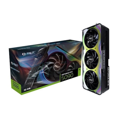 Palit GeForce RTX 5090 GameRock 32GB GDDR7 顶级旗舰游戏显卡 – 9折优惠！