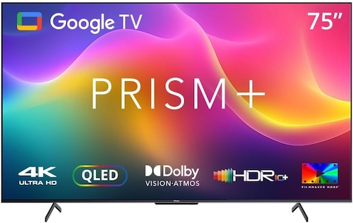 Prism+ Q75 Ultra 75 英寸 4K QLED 智能电视 杜比影音 全面屏 语音控制 – 5折优惠！