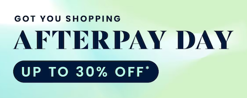时尚网站 The Iconic Afterpay 活动：部分精选商品 – 7折优惠！