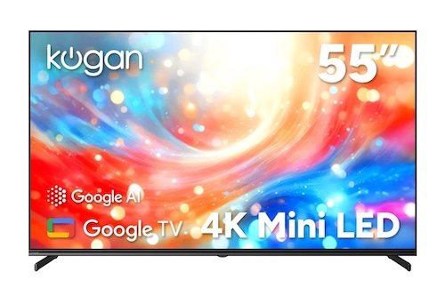 Kogan MQ8T 55英寸 Mini-LED 量子点 4K 智能AI谷歌电视 – 7则会优惠！