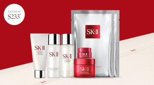 David Jones：SK-II 品牌化妆品购物满$420 – 送价值$233的7件套！