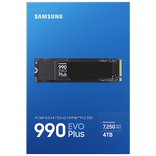 三星 Samsung 990 EVO Plus NVMe M.2 PCI-E 固态硬盘 4TB – 8折优惠！