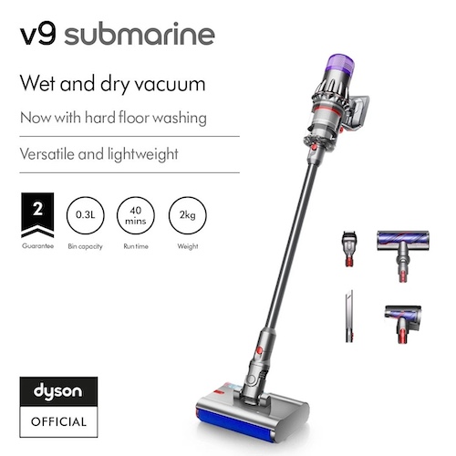 Dyson 戴森 V9 Submarine 吸拖一体无线吸尘器 干湿两用全能洗地机 – 7折优惠！