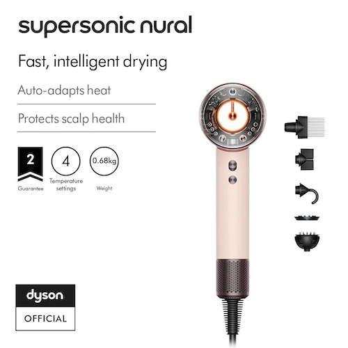 Dyson 戴森 Supersonic Nural 新一代高颜值吹风机 负离子家用电吹风 – 5折优惠！