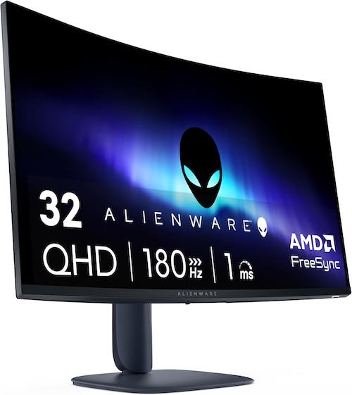戴尔 外星人 Alienware AW3225DM 32英寸 曲面高清电竞显示器 QHD (2560 x 1440) 180 Hz 1ms – 5折优惠！