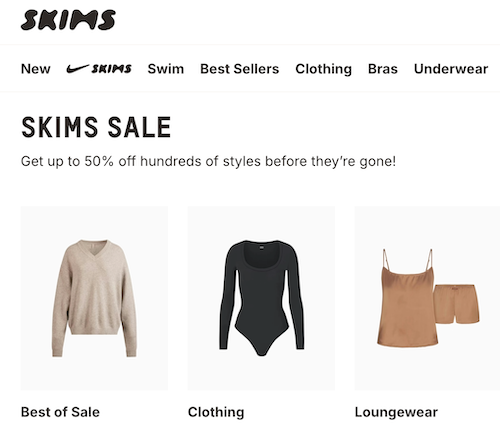 时尚服装品牌 Skims 澳洲官网：部分精选特价商品 – 低至5折优惠！